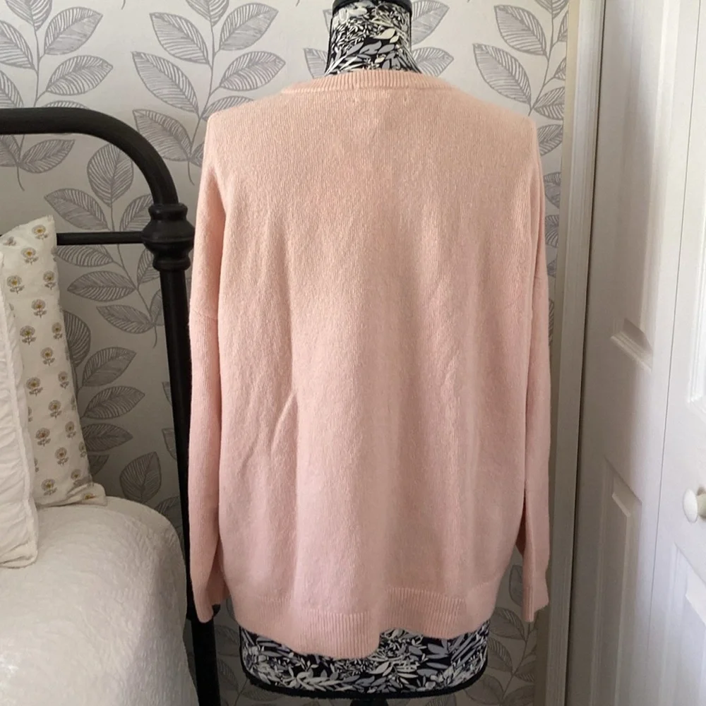 NWT Treasure & Bond long sleeve crew neck peach sweater - Picture 4 of 8